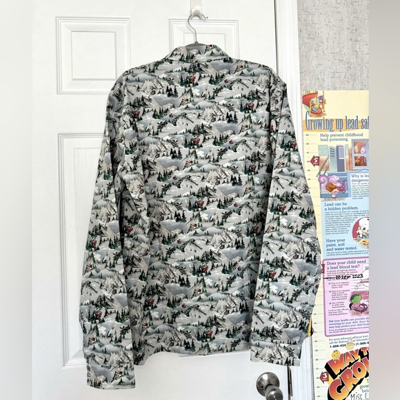 Serge Blanco Mens XL Limit Edition Play multicolor Button up Shirt long sleeve - Picture 12 of 12